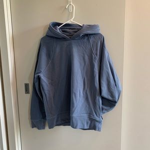 Blue jersey hoodie